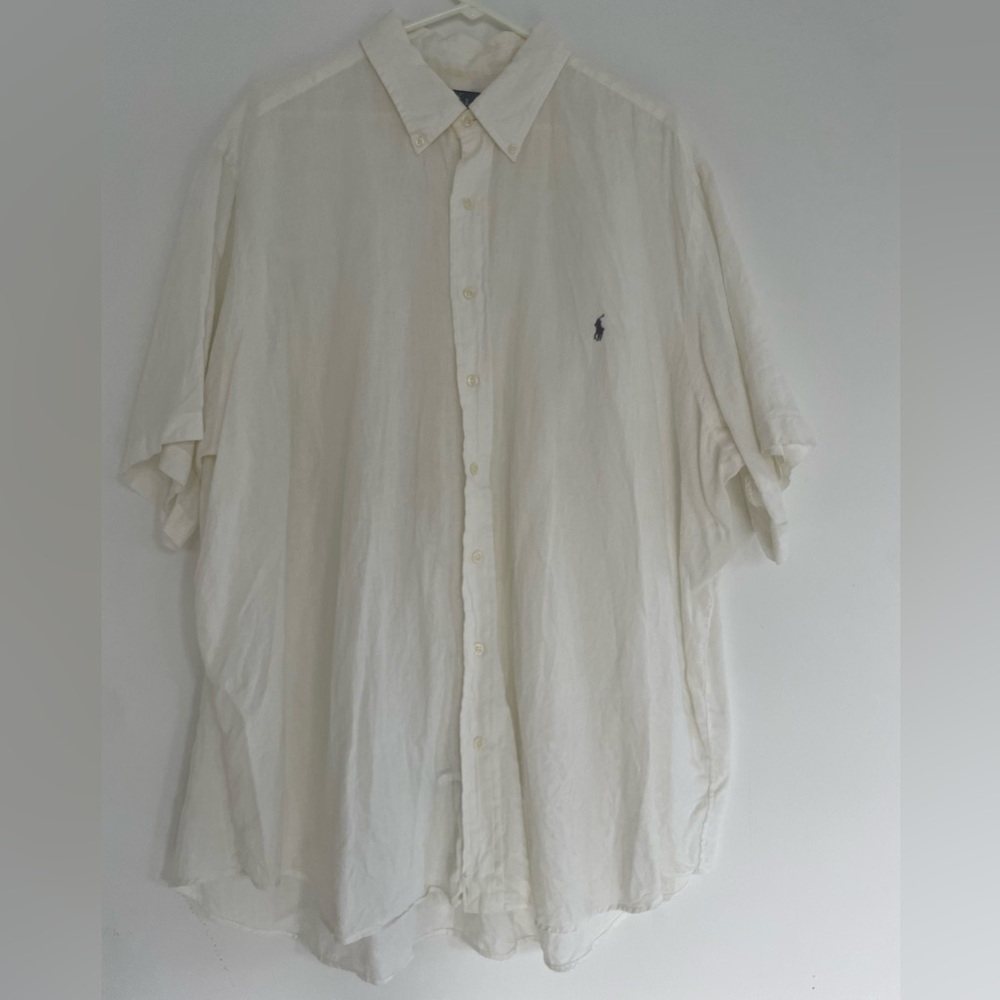 Ralph Lauren Button-Down shirt short sleeve WHITE